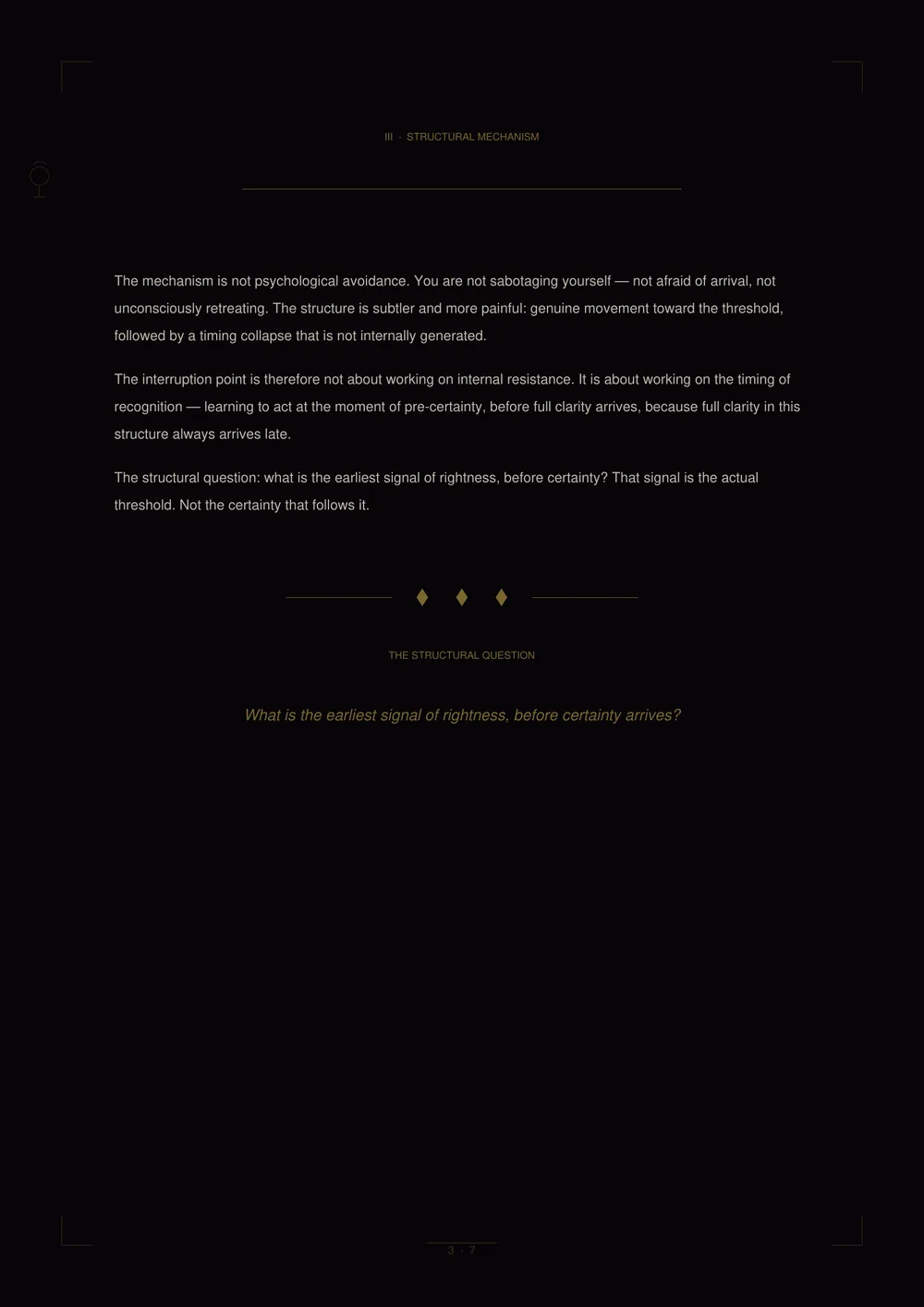 Structural mechanism page preview from the ARCANUM Full Pattern Diagnosis dossier