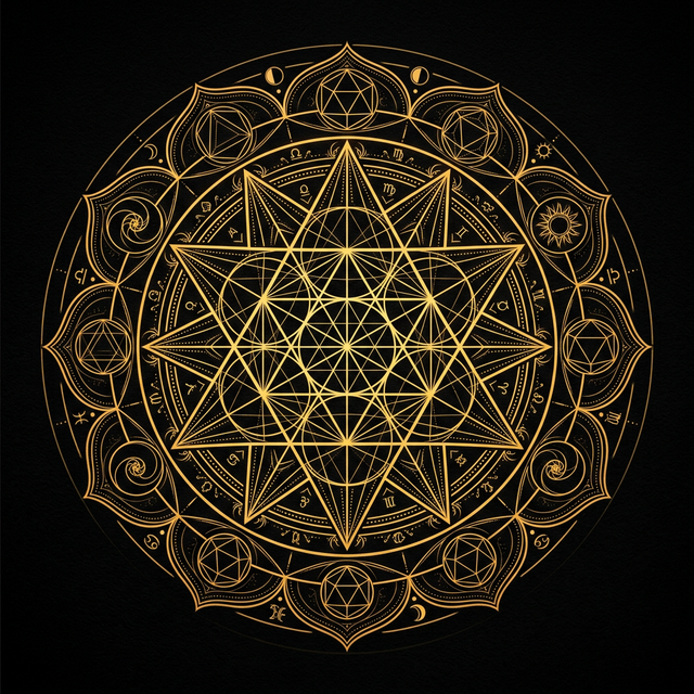 Vesica Piscis sacred geometry symbol: The intersection of two circles representing the birth of duality from unity