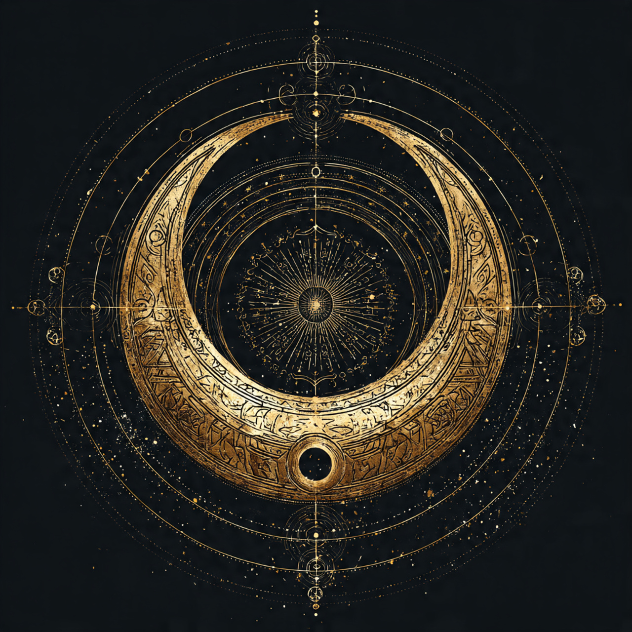 Moon planetary symbol representing the soul and subconscious